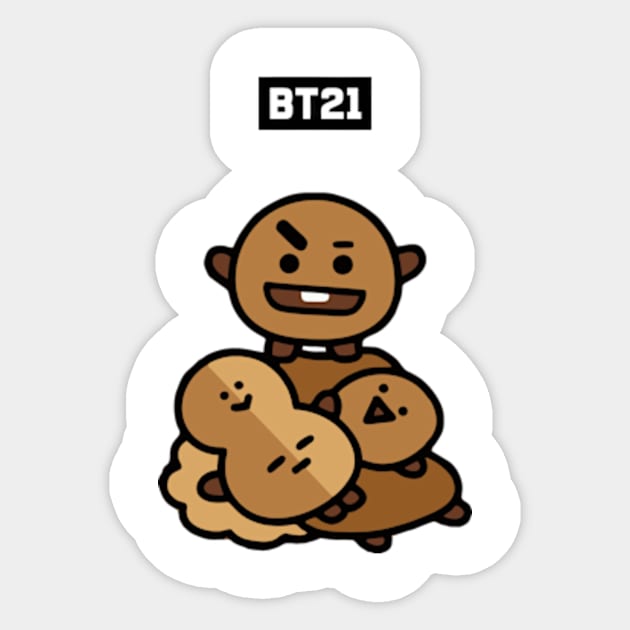 bt21 bts exclusive design 25 Sticker by Typography Dose